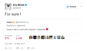 Wanna Know What Alia Bhatt Thinks About Prabhas of Bahubali? Let's See